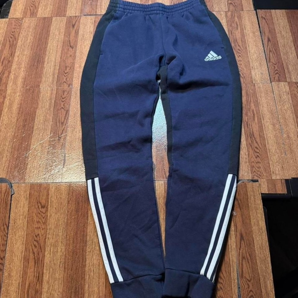 Adidas Blue Striped Retro Tech Sportswear Sweatpants Jogger Small